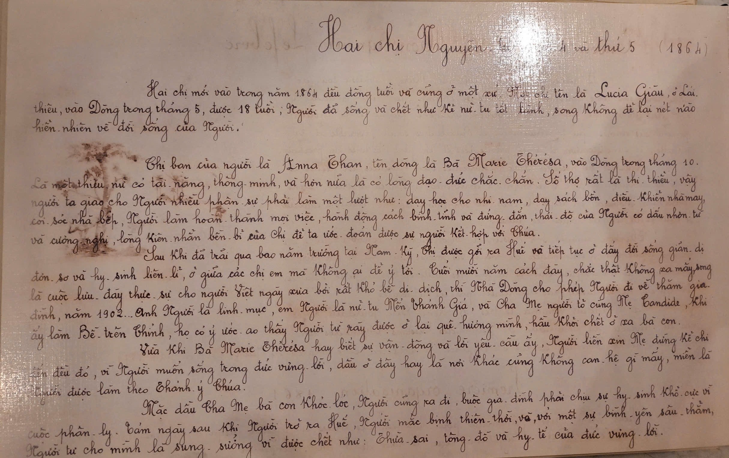 Hành trình đi tìm một nữ tu bí ẩn